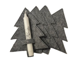 Servietten / Besteckhalter mit bedruckter Kerze