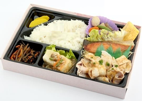 豚胡麻しゃぶと旬の魚西京焼きざんまい弁当