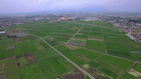 空から見た現在の高崎市