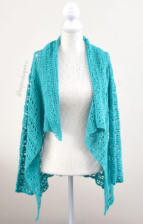 Chaqueta de un rectángulo tejido a crochet!