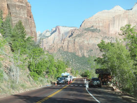 Zion-Nationaal-park-rode-stenen-Verenigde-Staten