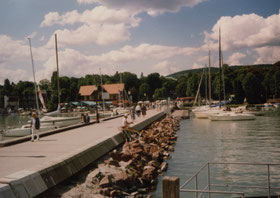 Balaton-meer-Siofok-Fured-Hongarije-pier