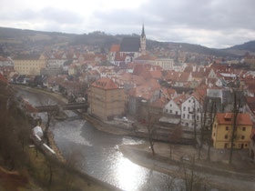 Cesky-Krumlov-kasteel-Tsjechië-dorp-rivier