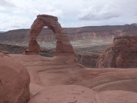 Arches-nationaal-park-boog-rood-zandsteen-Verenigde-Staten