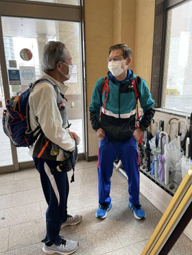 筑豊AC初代会長の大塚さん、二代目の出口さん！いつも仲良し。