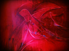 Reise + Pluto / 2001, 200 x 150 cm, Öl auf Leinwand, Privathaus Ulm