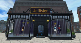 Jollister außerhalb das Shopping Center