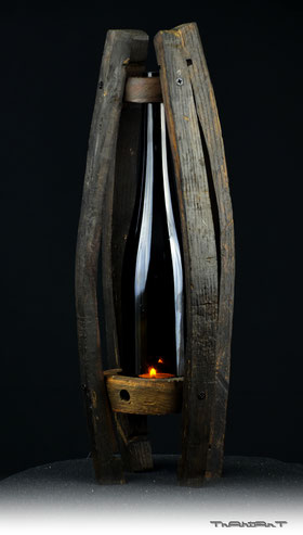 Barrel stave, one-star lamp, "wine bottle"