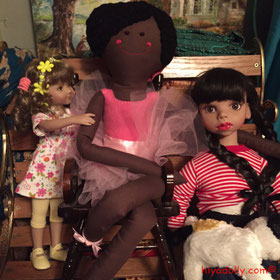 Kim Lasher Miley doll, OOAK Cloth Ballet Doll, Dianna Effner Little Darling