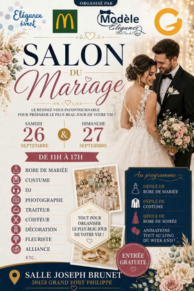 Salon du Mariage de Grand-Fort-Philippe - 26 et 27 Septembre 2026