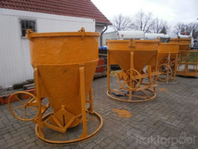 Betonsilo, Betonkuebel, Betonbombe - betonieren per Kran