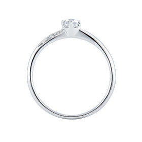 ダイヤモンド 0.272ct VS2 メレダイヤ0.05ct プラチナ リング あなたを大切にしたい そんな真っすぐな思いをエンゲージリングに込め