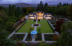 Garten und Schloss von oben