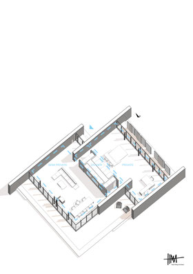 Modern room divider home by Heidi Mergl Architect