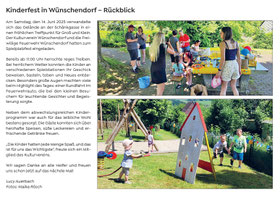 Bild: Wünschendorf Erzgebirge Spielplatzfest 2025