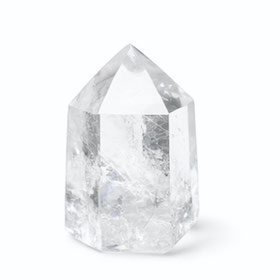 Galet de cristal de roche transparent