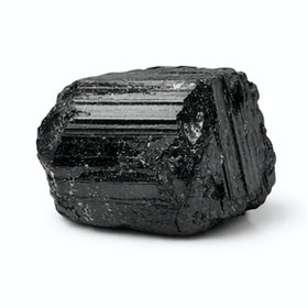 Pierre brute de tourmaline noire