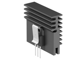  SK703 アルミ押出ヒートシンク トランジスタ固定スプリング用