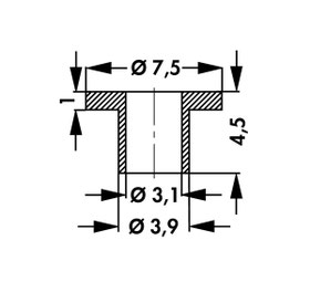 IB14, IBT14, 絶縁ブッシュ