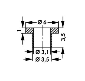 IB8, IBT8, 絶縁ブッシュ
