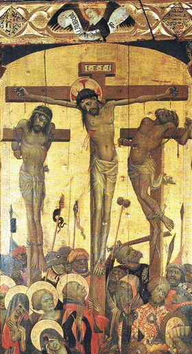 El "Retablo de la Santa Cruz" se encuentra, en efecto, en el Museo de Bellas Artes de València (San Pío V). Es una obra destacada del gótico internacional valenciano y una de las piezas más importantes de la colección del museo. 