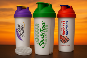 Custom Printed Protein Shaker Bottles