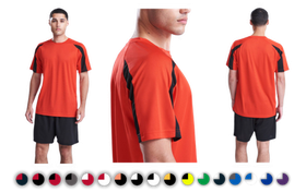 Custom Printed Contrast Sports T-Shirts