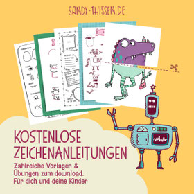 Gratis Anleitungen zum Zeichnen und Malen, für Kinder, Erzieher, Lehrer und Eltern