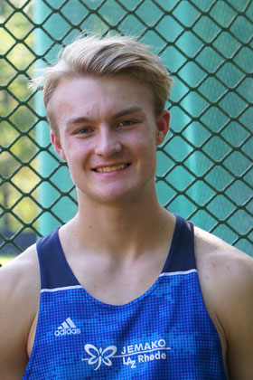 Gerrit Vißer siegte mit 59,51 Metern bei den Hammerwerfern der U18.