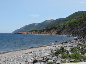 Am Cabot Trail im Cape Breton Highlands National Park in Nova Scotia.