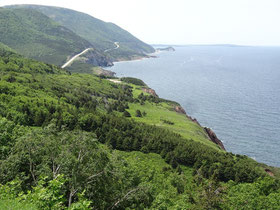 Cape Breton Highlands National Park: Blick auf den westlichen Teil des malerischen Cabot Trails.