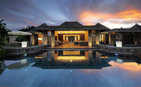 Annonce revente villa haut de gamme et de luxe à Tamarin sur Tamarina golf île Maurice 