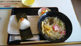 P04.道の駅　信州平谷　きしめんセット　美味！