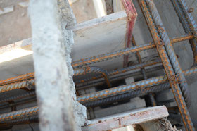 Stahlbewehrung im Tie Beam