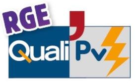Logo QualiPV36 certifiant le RGE pour l'installation de panneaux photovoltaïques chez QualitENR