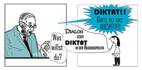 Dialog statt Diktat in der Bildungspolitik Bild:spa