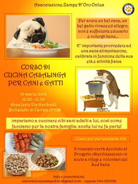 19 MARZO - CUCINA NATURALE CASALINGA PER CANI E GATTI ...