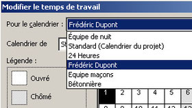 Calendrier de ressource