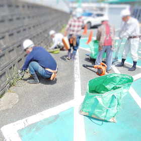 除草　草取り　草引き　手取り