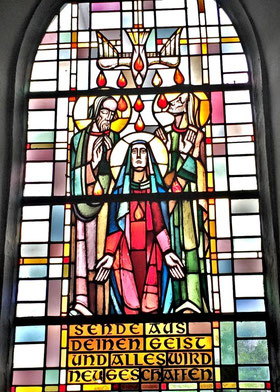 Pfingstfenster in St. Joseph am Rothenberg in Kassel (1953)