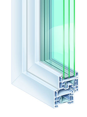 Kunststoff Fenster KÖMMERLING 76 AD