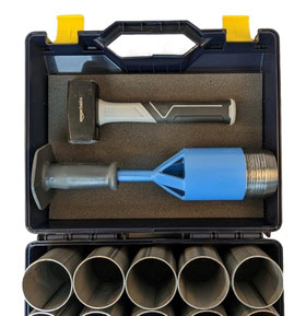 VSI Direct soil ring sampler set in storage box with 15 spare soil rings 