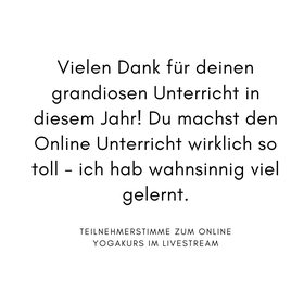 Bild: Teilnehmerstimme zum Yogakurs mit Katja Bienzeisler