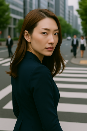 クーリングオフをすることの決意を固めた強いまなざしの女性