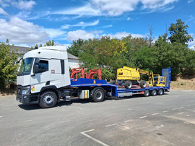 Transports avec semi-remorque plateau