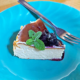 米粉で本格ベイクドチーズケーキ