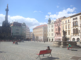 Olomouc-Moravië-plein-Tsjechië