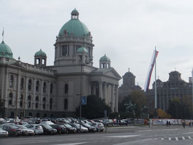 Belgrado-Parlement-gebouw-Servië