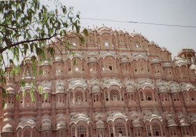 Jaipur-India-roze-gebouw