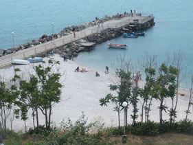 Nesebar-pier-strand-Sunny-Beach-Bulgarije